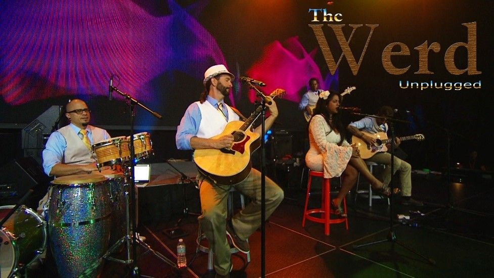 The Werd Unplugged playing on a live stage